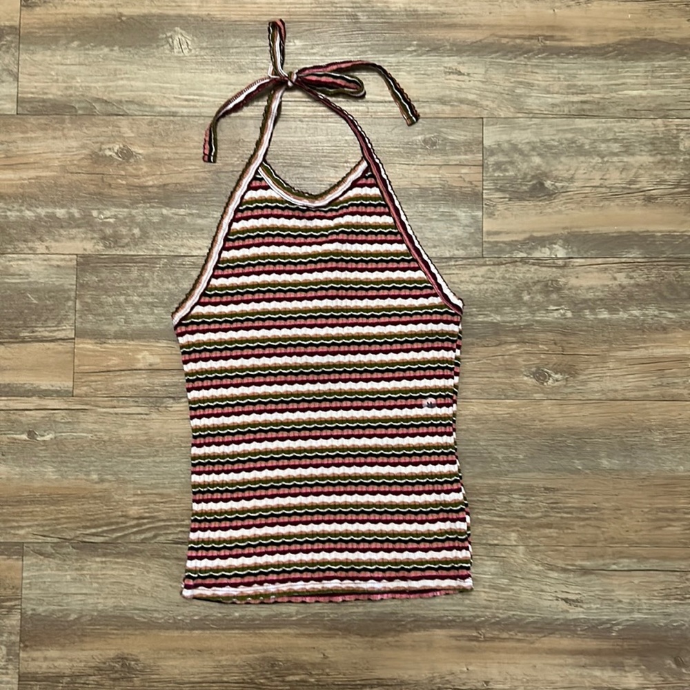 AEO stripped halter top NWT